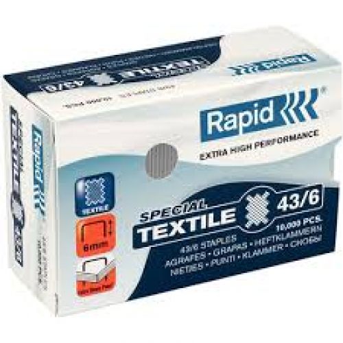 Agrafes rapid nº 43/6 cx 10000 , Rapid , AGRFRAP016 , 7313468722005